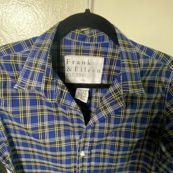 Frank & Eileen Plaid Button-Down Shirt | Size Small | Made in California - Picture 5 of 11